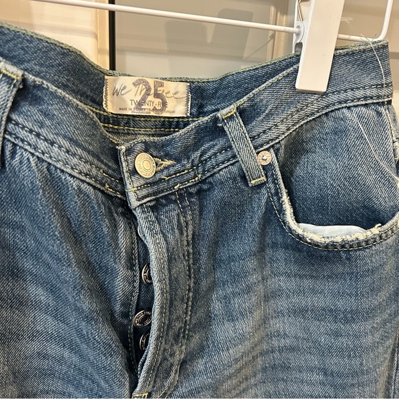 New Free People Maggie Mid Rise Straight Jeans - Picture 5 of 5